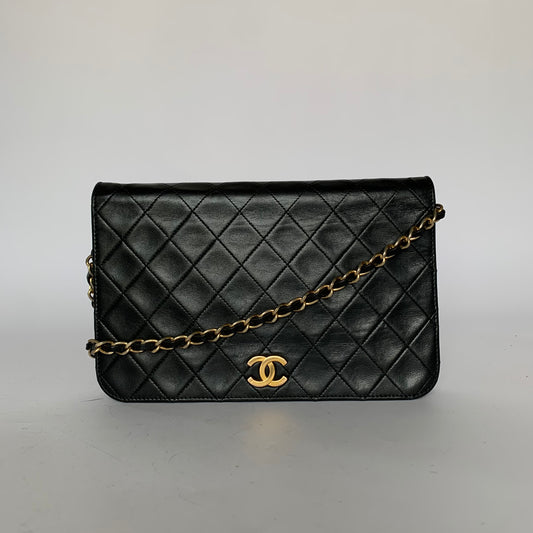 Chanel Chanel Single Flap Bag lammeskind læder - Skuldertaske - Etoile Luxury Vintage