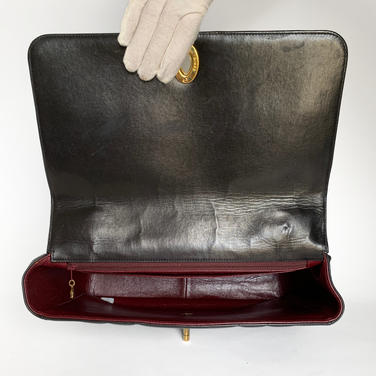 Chanel Chanel Top Håndtag Taske Lammeskind Læder - Håndtasker - Etoile Luxury Vintage