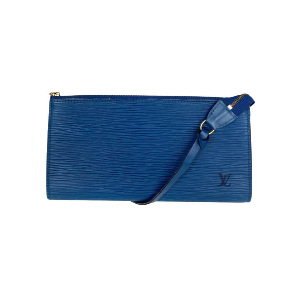 Louis Vuitton Red EPI Leather Pochette Accessories Wristlet Clutch Bag 862093