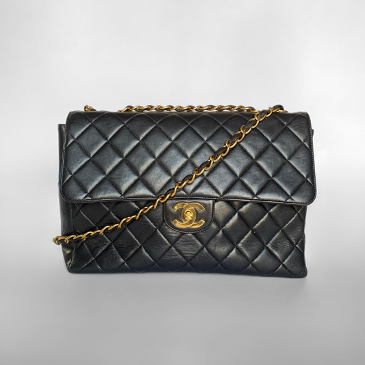 Chanel Chanel Classic Flap Bag Maxi Lambskin Leather - Shoulder bags - Etoile Luxury Vintage