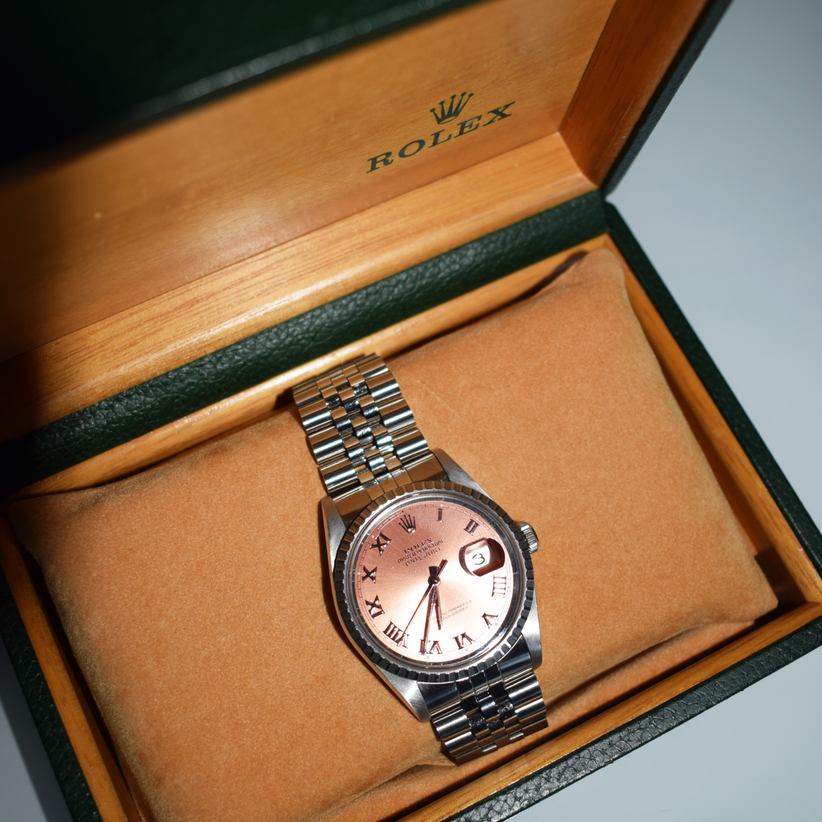 Rolex-Rolex Datejust 36 Sapphire Crystal Pink Dial-Vintage Rolex-Rolex Watch-Etoile Luxury Vintage Amsterdam