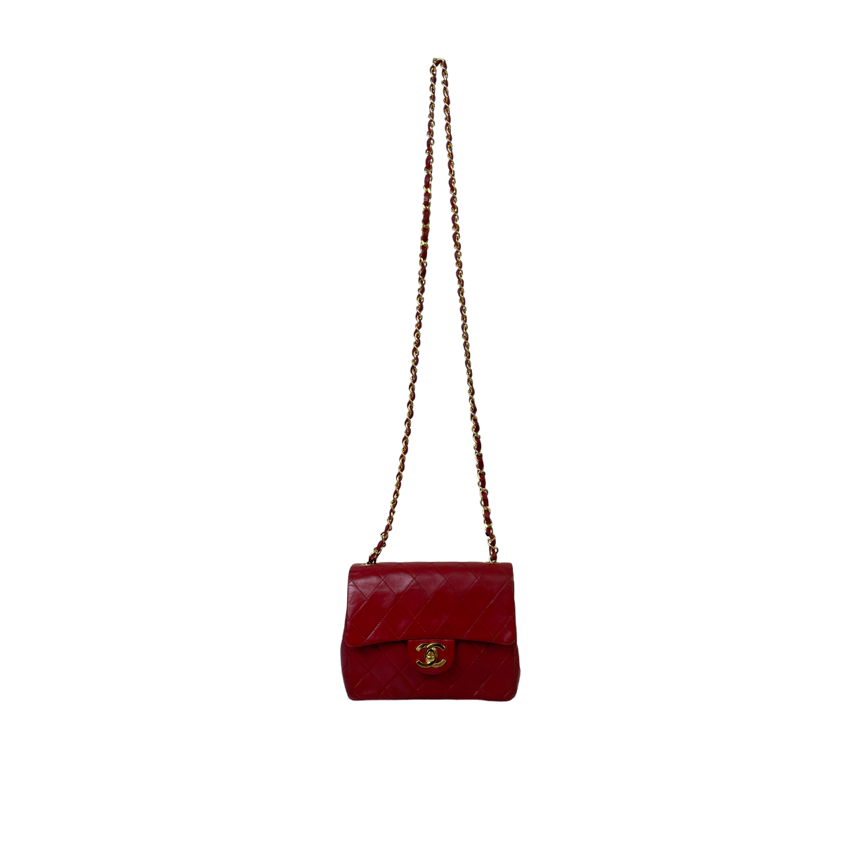 chanel red purse