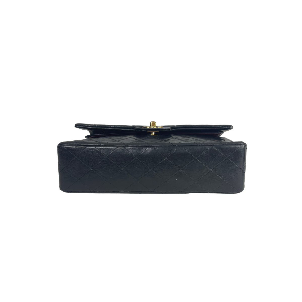Chanel Chanel Classic Flap Bag Mellem lammeskindslæder - Skuldertasker - Etoile Luxury Vintage