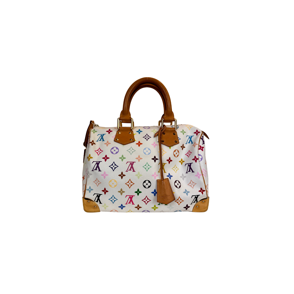 Louis vuitton speedy discount 30 multicolor white