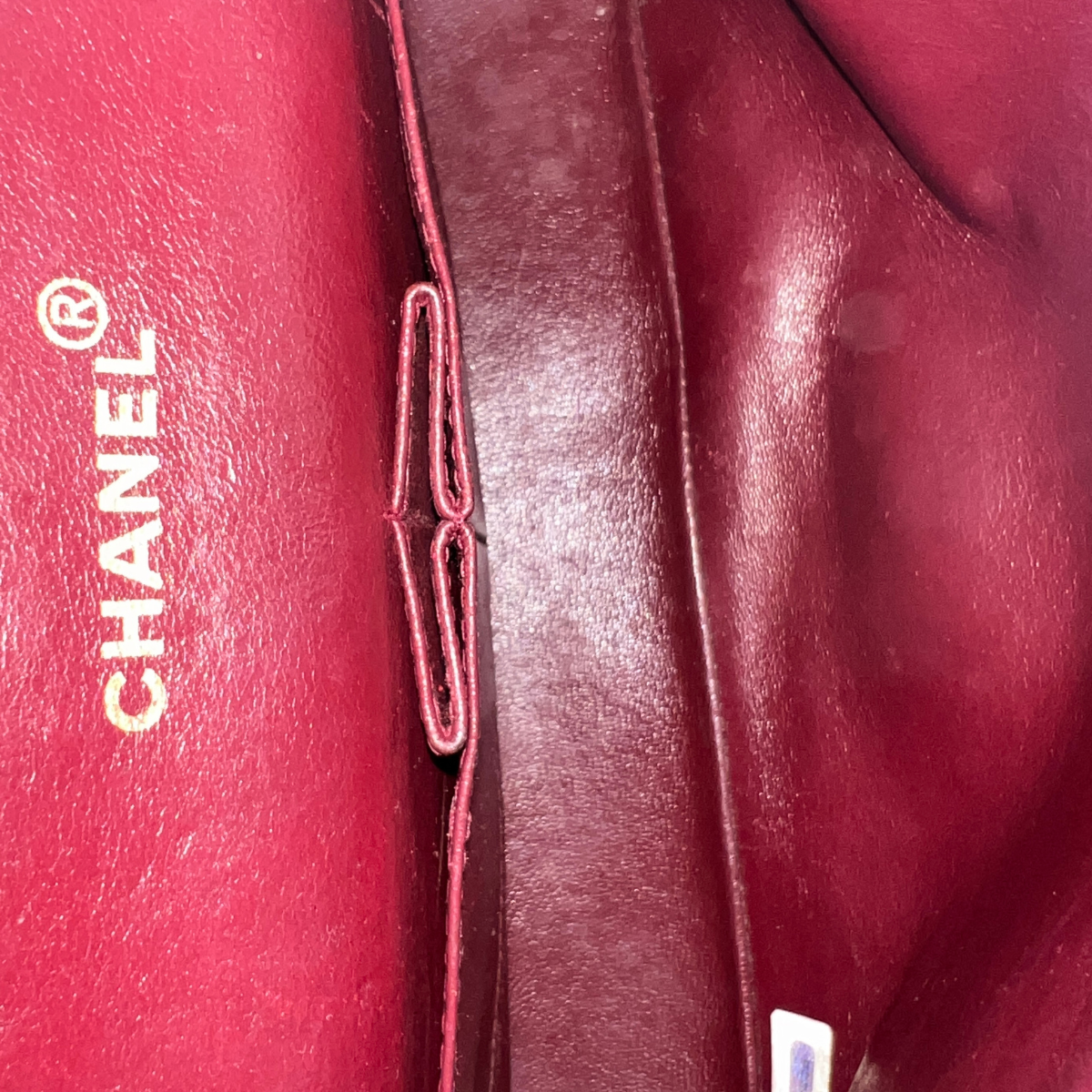 Chanel - Chanel Classic Flap Bag Couro de pele de cordeiro duplo médio - vintage Chanel- L'etoile luxo Vintage Amsterdã
