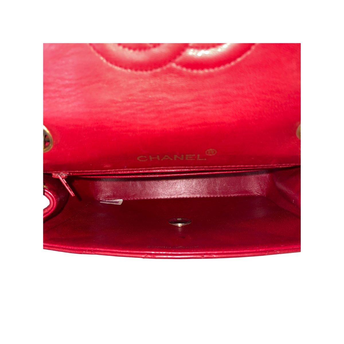Chanel - Authenticated Timeless/Classique Handbag - Leather Red Plain for Women, Very Good Condition