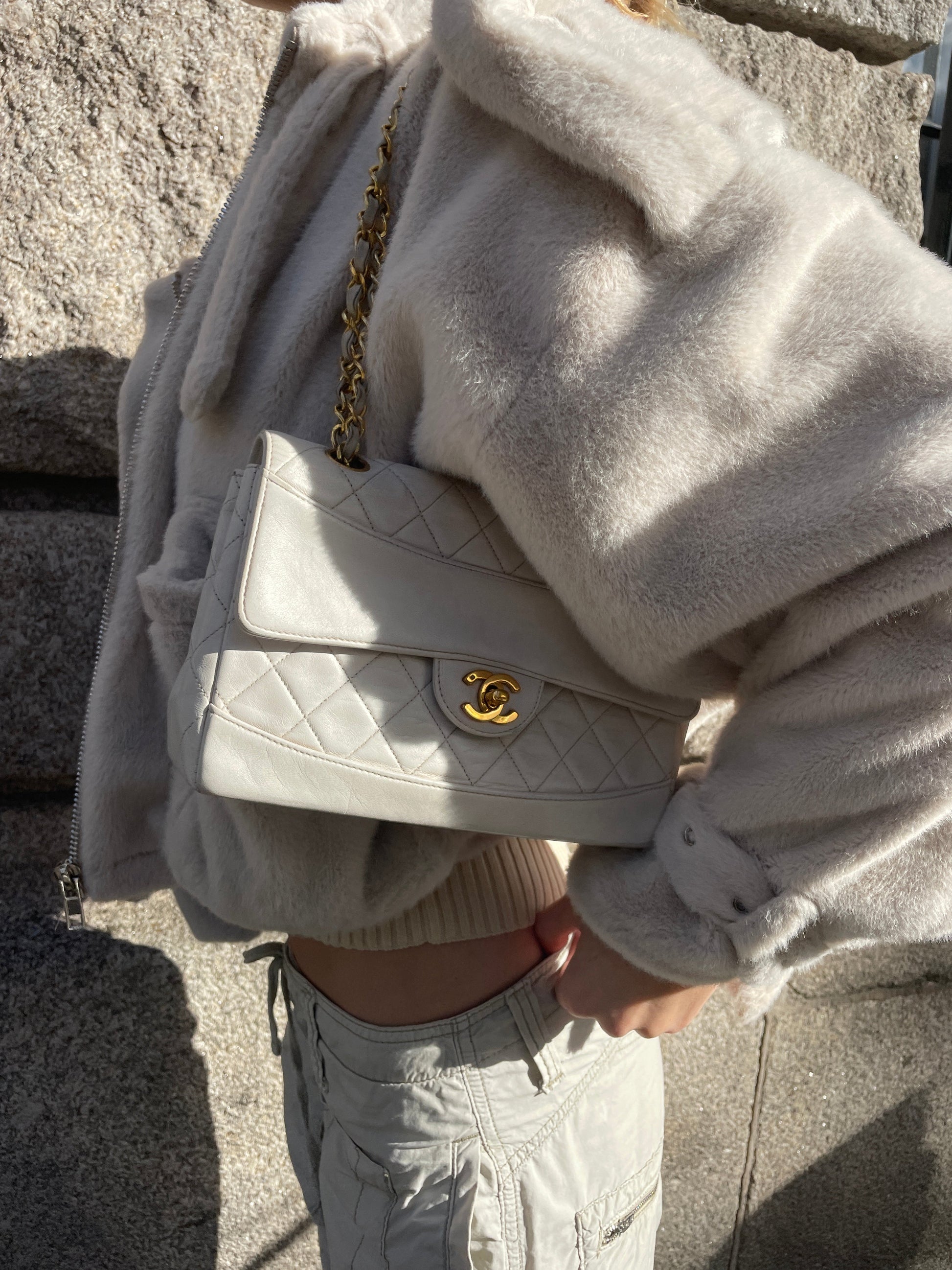 Chanel Saisonale Single Flap Bag Mittleres Lammleder