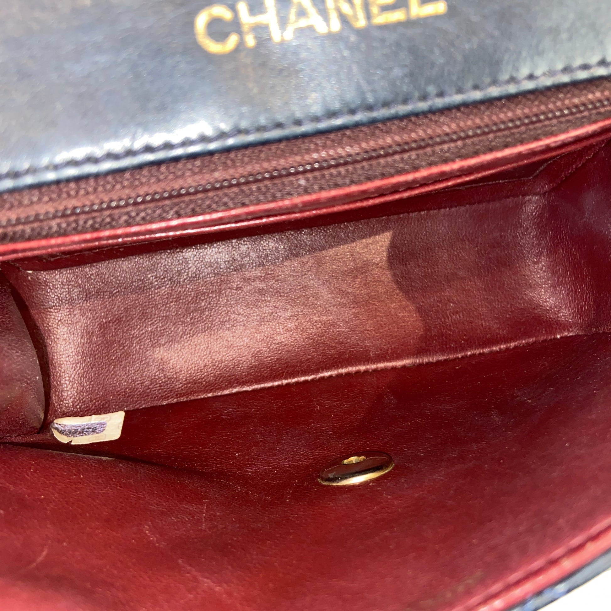 Chanel -Chanel Klassik-Single Flap Bag Mini-Lammleder -Chanel Umhängetasche-Vintage Chanel- Etoile Luxury Vintage Amsterdam