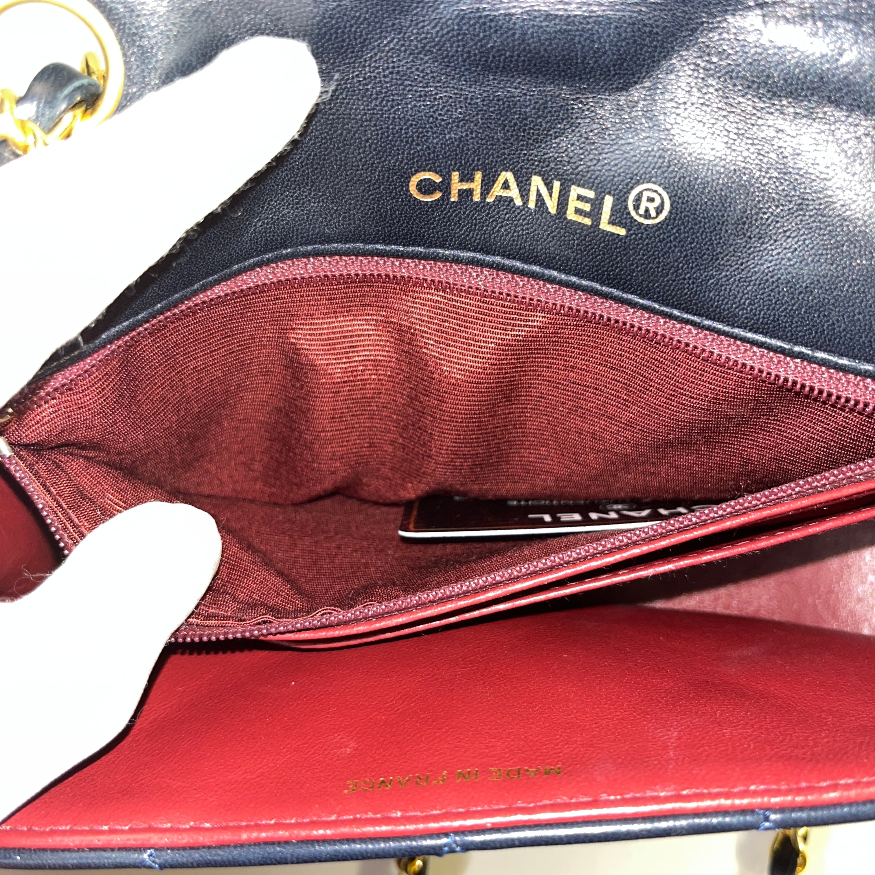 CHANEL Diana Flap Chain Shoulder Bag Black Quilted Lambskin j90   hannarishop