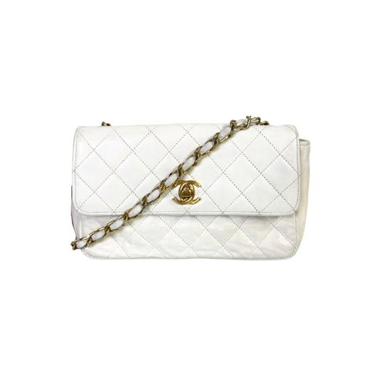 Chanel - Chanel διαχρονική τσάντα χιαστί δέρμα αρνιού - Chanel Τσάντα χιαστί - Vintage Chanel- Etoile Luxury Vintage Άμστερνταμ